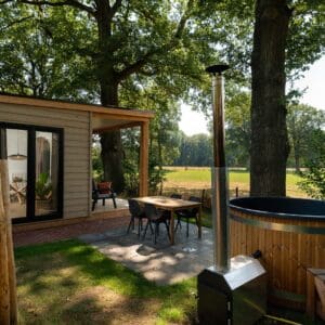 Nature lodge met sauna en hottub | 2 personen in Zuna Nederland - rentatentnederland.nl