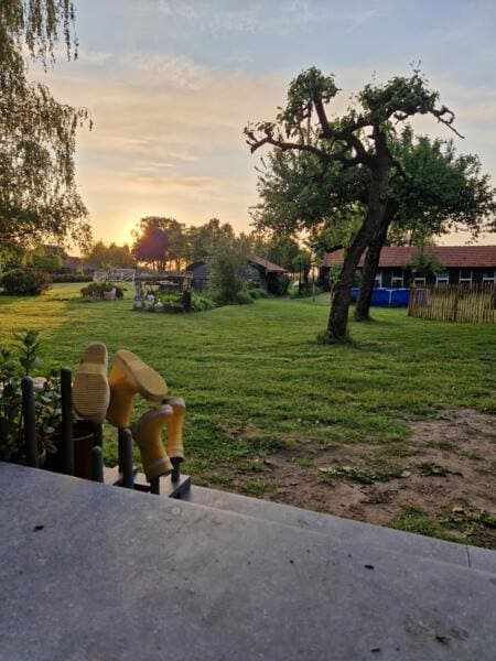 Campspace in gemeente Drimmelen, Noord-Brabant. Wagenberg, Nederland